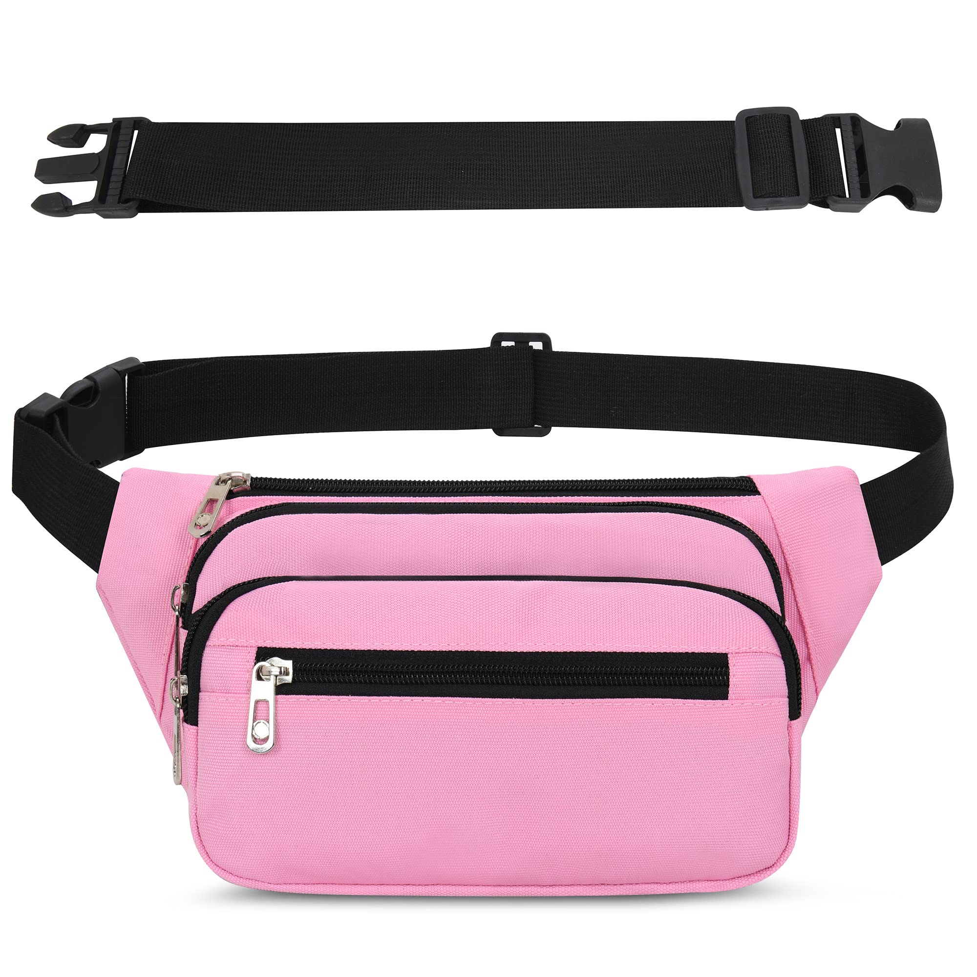 IHIGOGOFA Bumbags Waist Fanny Pack Fashion Bum Bag with 65cm Extended Belt for Dog Walking Climbing Hiking Travel Cycling Girls Ladies Men Women