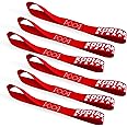 Soft Loop Tie Down Straps - 1.5 x 18 inches- 10,000 lb Load Capacity - Red 6 Pack - Loops for Securing ATV, UTV, Motorcycles, Scooters, Dirt Bikes, Lawn & Garden Equipment by KODIAK STRAPS