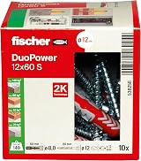 fischer DuoPower 12 x 60 S Universal Plug Set with Screws 10/10 view 2