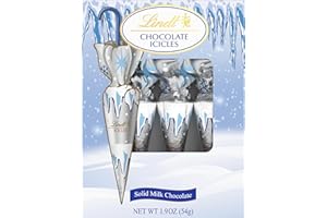 Lindt Holiday Chocolate Icicles Solid Milk Chocolate Candy, 4-pack, 1.9 oz. Box