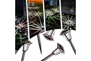 SUNCKET Solar Lights Outdoor Waterproof, 8 Pack Landscape Solar Garden Lights, Solar Powered Outdoor Pathway Garden Lights, Auto On/Off Outdoor Solar Lights for Yard Landscape Pathway Lawn