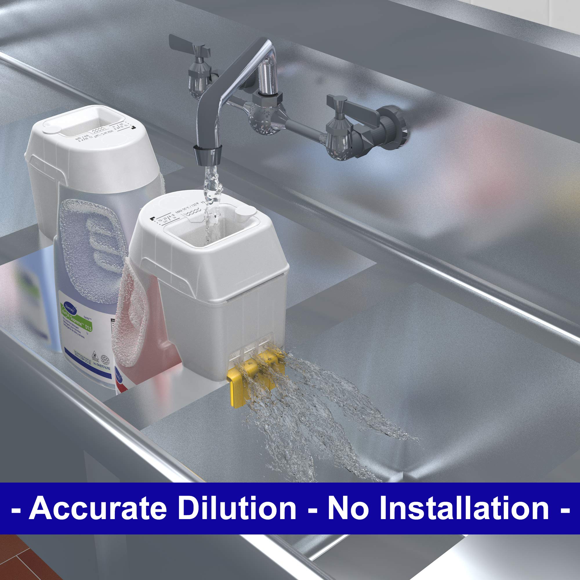 Diversey 94977476 SUMA Supreme D1.5 Pot and Pan Detergent, for Manual Warewashing Dish Wash with Floral Scent, Concentrate Optifill, 2.5-Liter