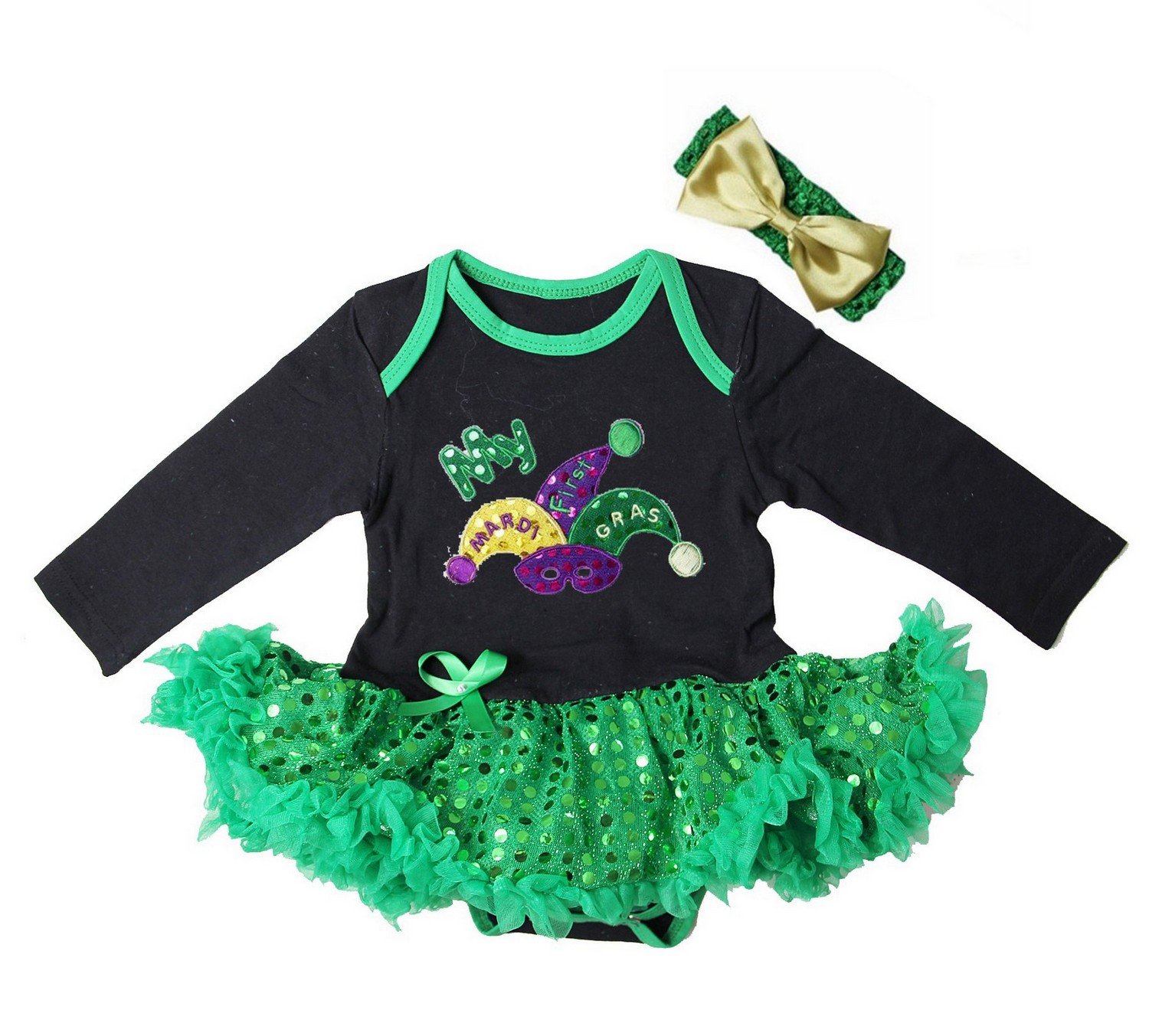 green sequin bodysuit