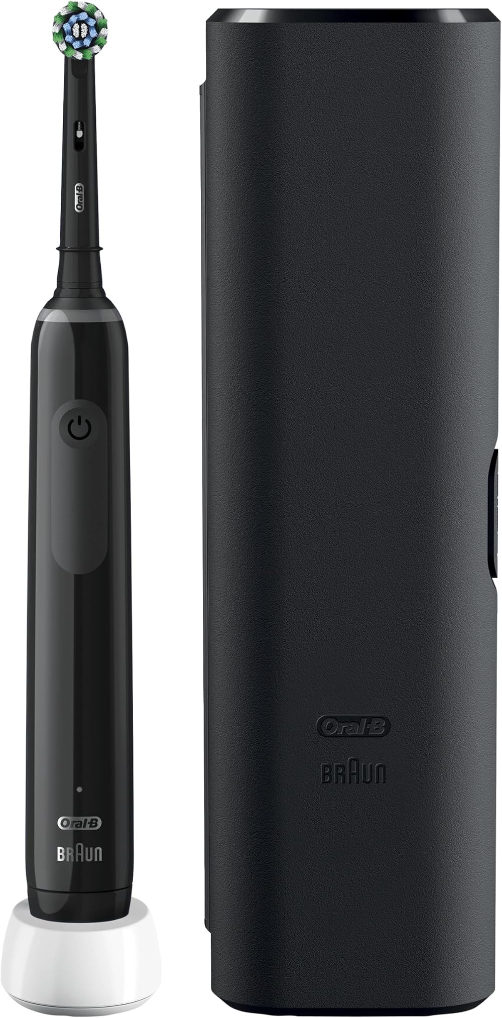 Oral-B Pro 3 3500 Electric Toothbrush UK 2 Pin Plug Black with Accessories