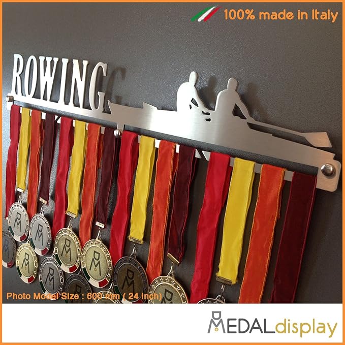 Porta Medaglie Da Corsa 'No Limit' - Espositore Da Parete Con 14 Ganci Per Medaglie Sportive - Foto 5