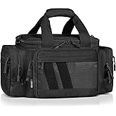 Savior Equipment Specialist Series Tactical Triple Pistol Shooting Range Hunting Duffle Bag Gun Carrying Case, Rigid Compartment Frame, Lockable Zippers