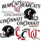 Desert Cactus University of Cincinnati Sticker Bearcats UC Vinyl Decals Laptop Water Bottle Car Scrapbook Sheet T2 (Type 2)