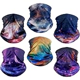 6 Pack Neck Gaiter Elastic Balaclavas Face Mask Versatile Bandana for Men Women