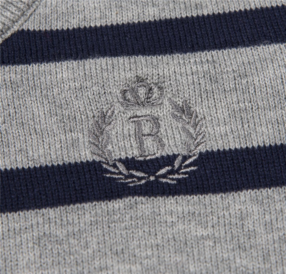 Benito & Benita Pullover Sweater School Boys V-Neck Uniforms With Stripes 3-12Y