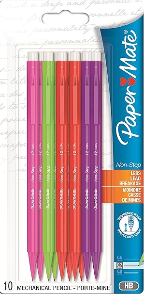 Papermate Non Stop Bleistift 0 7 Mm Blisterware 10 Stuck Amazon De Burobedarf Schreibwaren