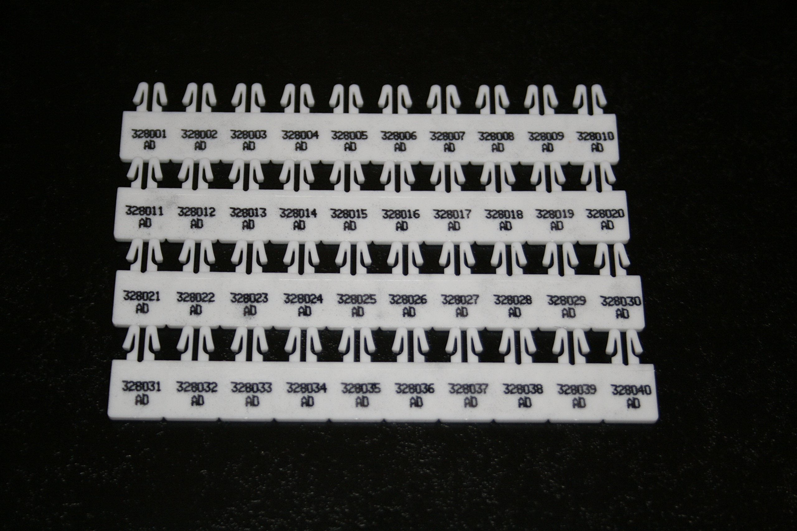 Keepitsealed Arrow Seals, Numbered, White Quantity 1000 Seals