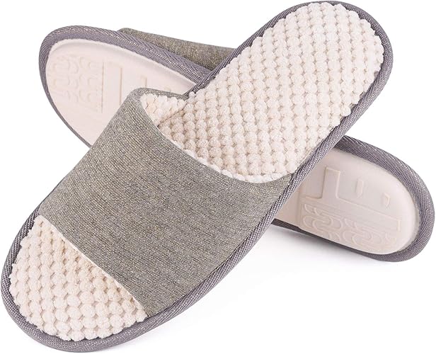 open toe slippers