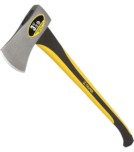 Truper 30818 35-Inch Hickory Handle For Single Bit Michigan Axe - Replacement With Wedges
