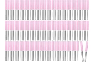 Chainsaw Sharpening Stone 100 Pcs, 3/16" High Hardness Burr Grinding Stone File for Electric Saw and Chain Saw Sharpener Tool