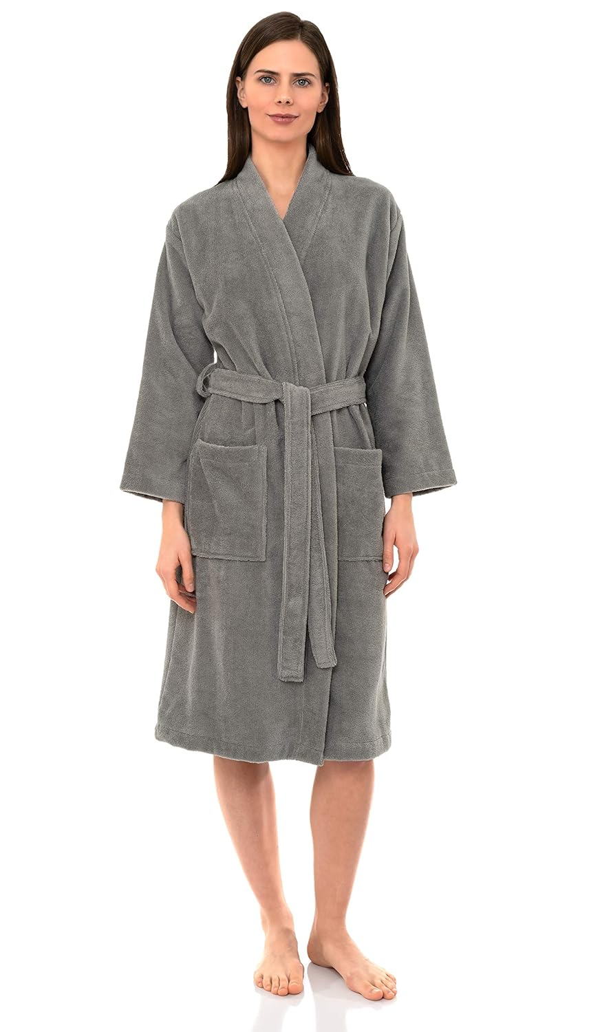 TowelSelections Women's Robe, Fleece Cotton TerryLined Water Absorbent