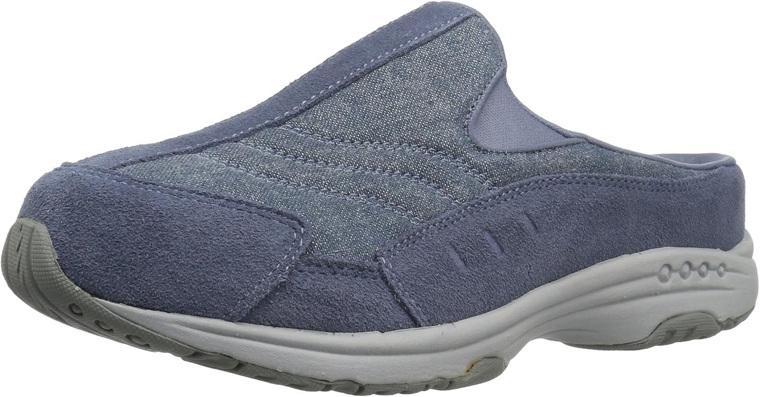 Easy Spirit Women's Slip-On TravelTime Classic Mule Clogs, Wide Width