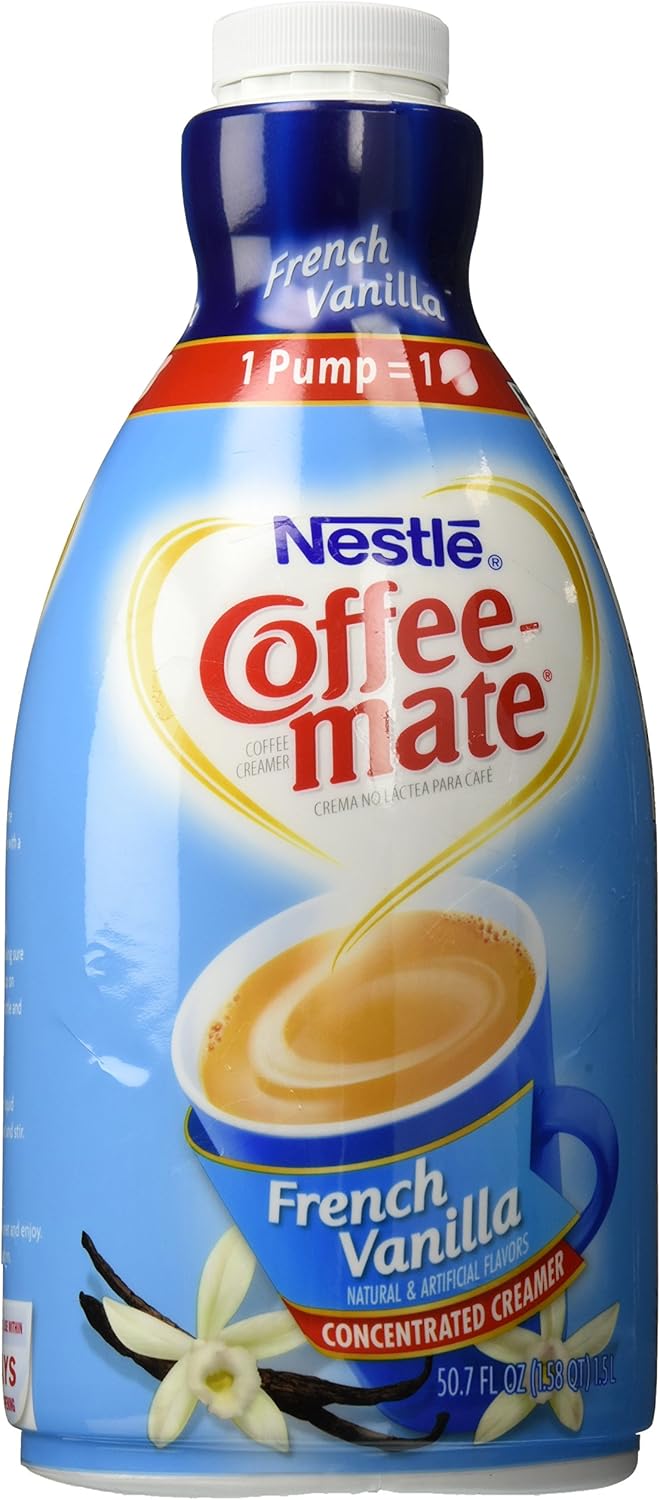 Coffee Mate French Vanilla Liquid Coffee Creamer 1.5 Liter Pump Dispenser