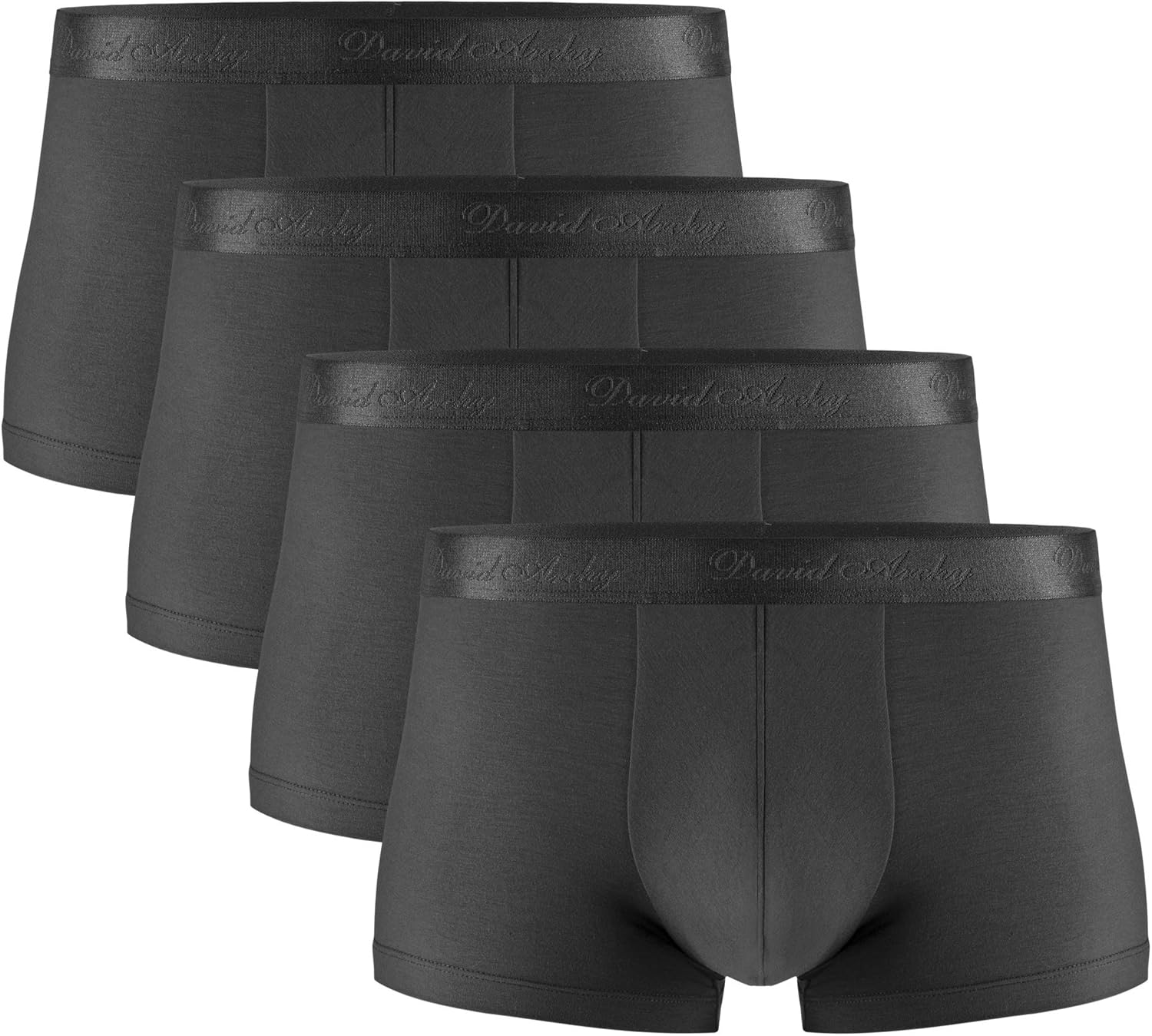 DAVID ARCHY Men's Underwear Ultra Soft Micro Modal Trunks Boxer Briefs with Fly Boxer Shorts in 3 or 4 Pack at  Men’s Clothing store