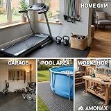 Amonax Gym Flooring Mats 60x60cm Interlocking EVA Foam 16 Tiles 64 sq ft view 6