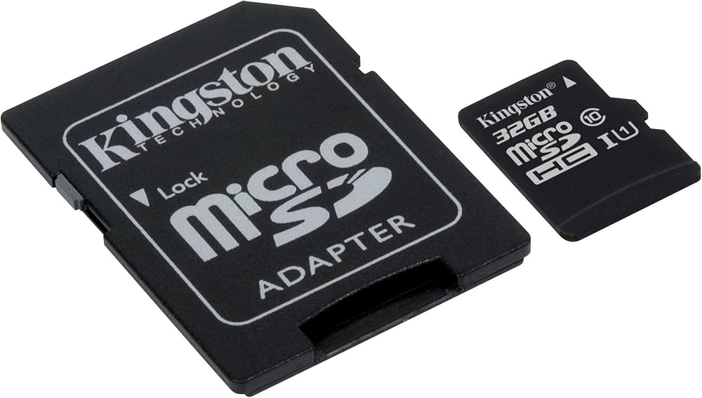 Kingston 32GB microSDHC Class 10 Card with SD Adapter - SDC10/32GB