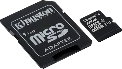 Kingston 32GB microSDHC Class 10 Card with SD Adapter - SDC10/32GB