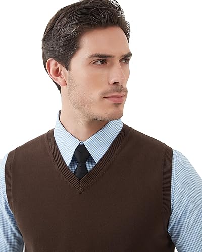 Button Mens Sweat Vest Amazon Mens Button Down Sweater Vest