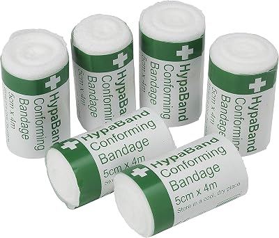 Safety First Aid Group HypaBand Conforming Bandage 5cm x 4m Pack of 6