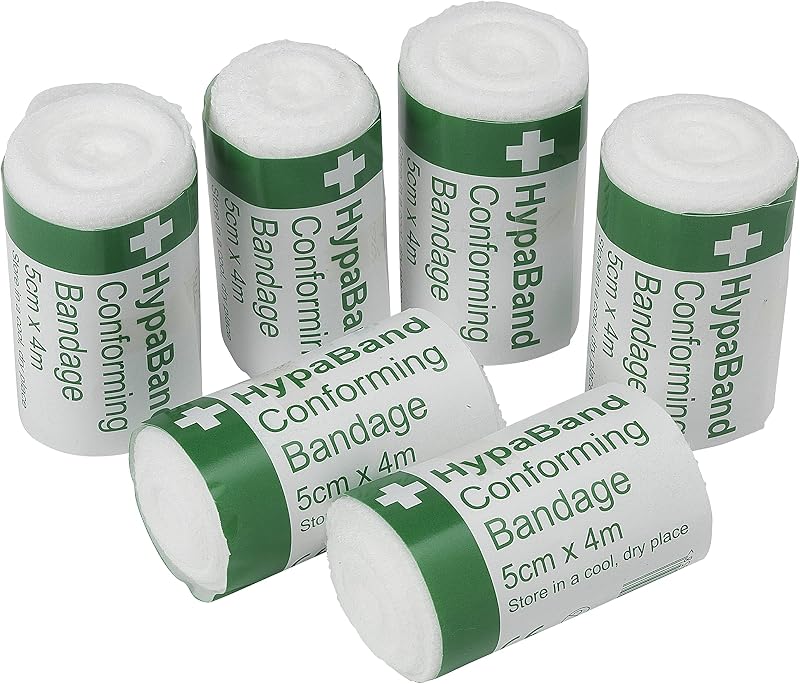 Safety First Aid Group HypaBand Conforming Bandage 5cm x 4m Pack of 6