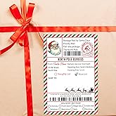 Christmas Gifts Tags Stickers from Santa, 20 Pcs Christmas North Pole Shipping Stickers Labels for Gifts, 4x6 Inch Holiday Presents Name Tags, Festive Chrismas Name Tag for Wrapping Box-D22