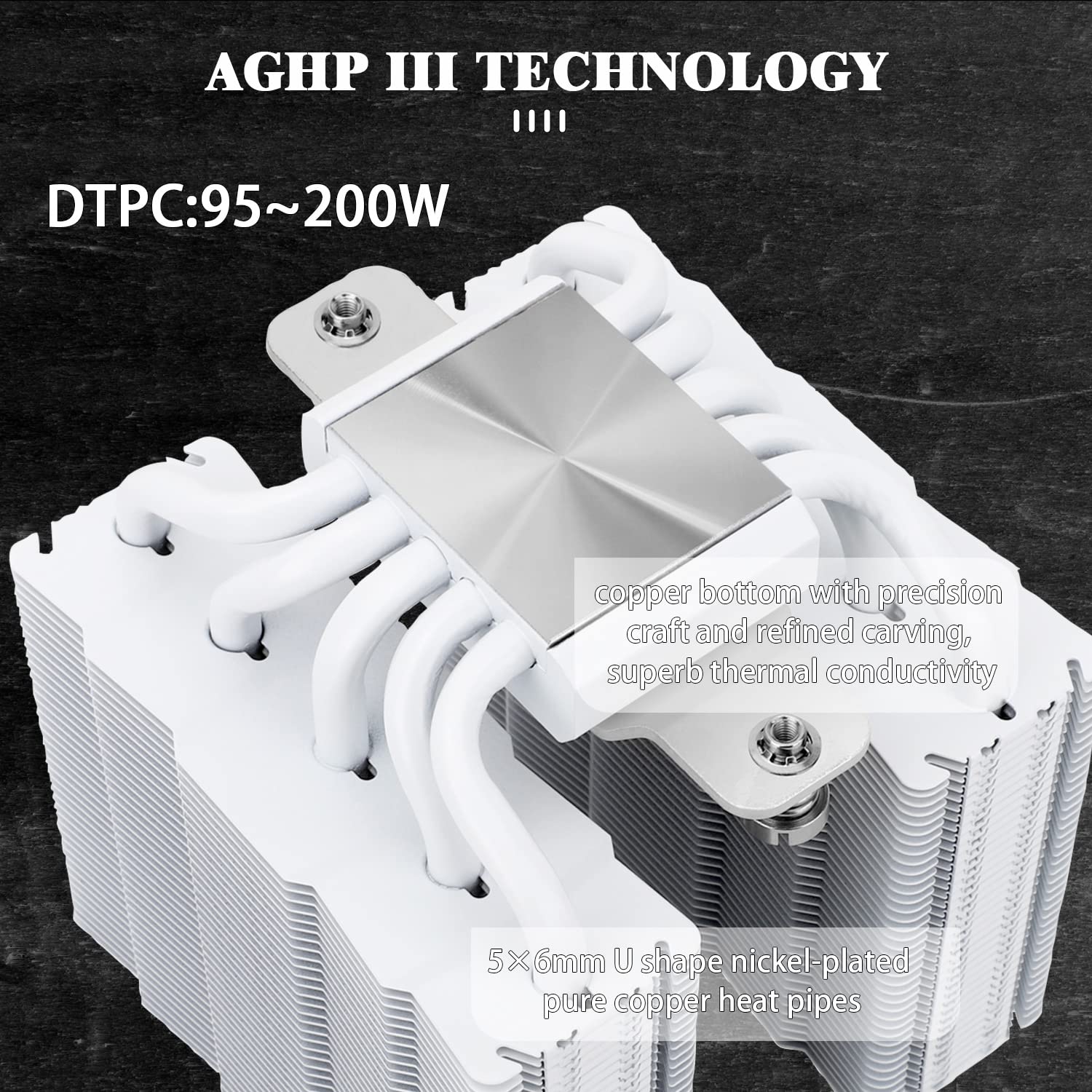 Thermalright Silver Soul 110 White Dual Tower CPU Air Cooler, 5x6mm Heat Pipes, TL-B9W PWM Fan, Aluminium Heatsink Cover, AGHP Technology, for AMD AM4/AM5 Intel 1700/1150/1151/1200/2066