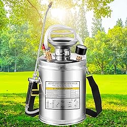 Kweetle 1Gal Stainless Steel Pump Up Sprayer