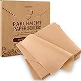 Parchment Paper Sheets, 200Pcs 8x8 Inch Squares Precut Parchment Sheets for Baking, Grilling, Air Fryer, Non-Stick Square Pan Liners Oven Paper for Bread, Cake, Cookies, Roasting, Wrapping, Steaming