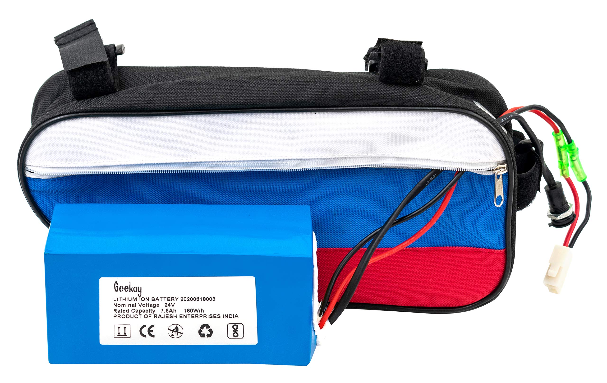Buy Geekay 24 v 7.5 Ah Soft Pack Lithium Ion Battery for Electric Cycle
