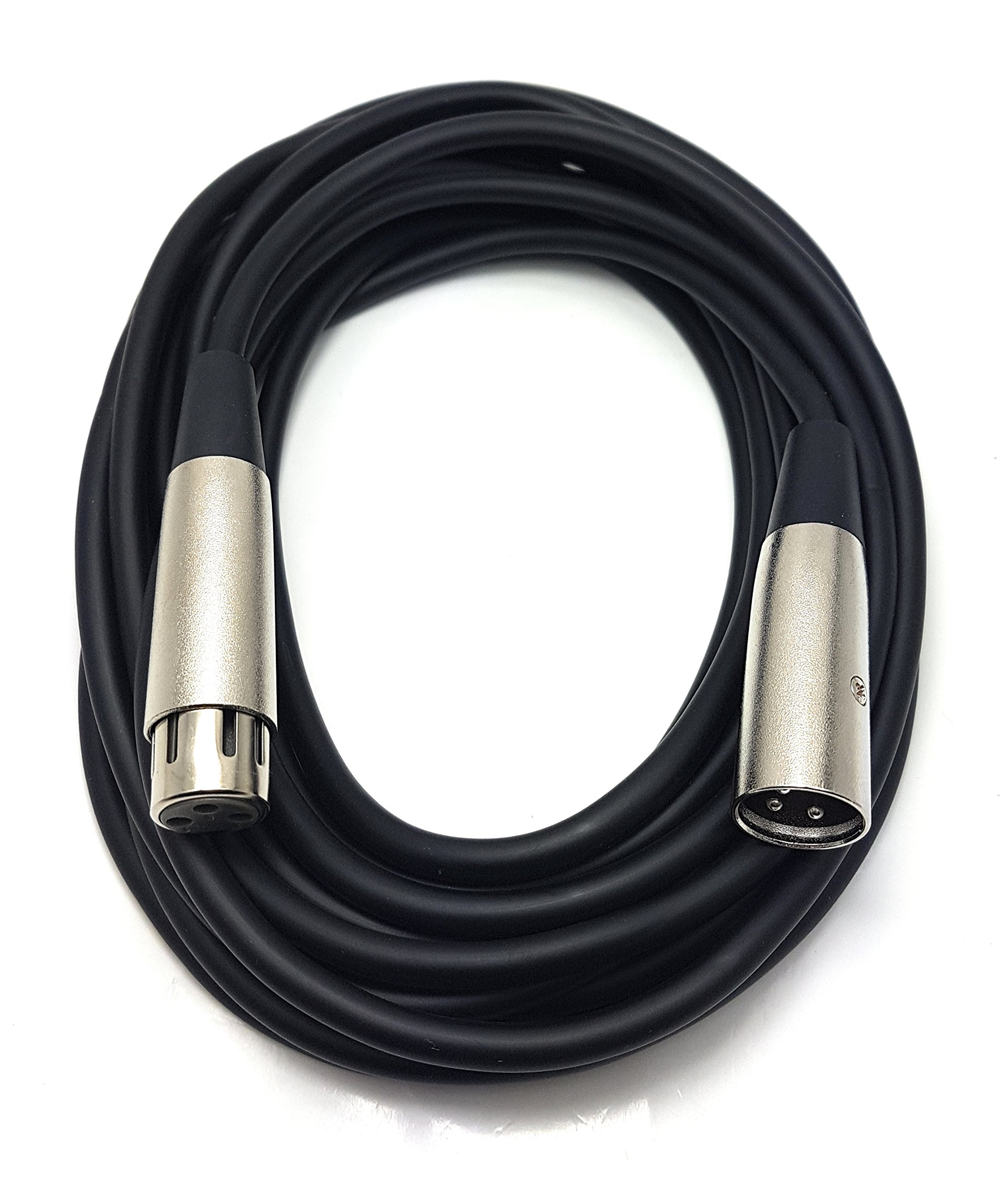 MainCore 6m Long XLR Male To XLR Female Socket Microphone, Instrumental Cable Lead Compatible With Amplifiers,Mixer,Speakers & Other Pro Recording (Available in 0.5m,1m, 2m, 3m, 5m, 6m, 10m) (6m)