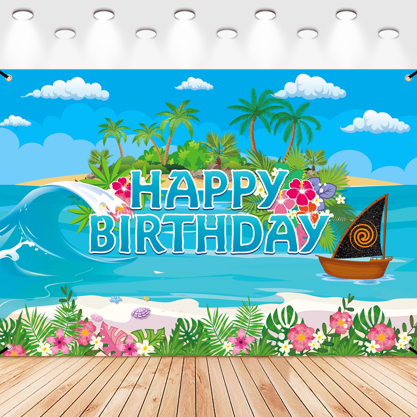 Photo 1 of 5 * 3ft Marine Cartoon Birthday Party Decorations Supplies, Marine Party Photography Backdrop Photo Decor Banner, Boy Girls Photography Backdrop (5x3ft)