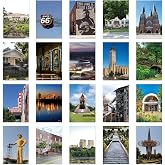 xtvinvm Tulsa Oklahoma Travel Postcards from Around the World Set of 20 | Vintage Postcards for Mailing 4x6 Postcards Travel Decor Post Cards Bulk Travel Souvenirs Christmas Birthday Gifts