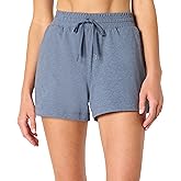 Amazon Essentials Women's Athletic Soft Performance Lightweight Stretch Workout Gym Sweat Shorts, Space Dye