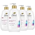 Dove Prebiotic Boost Hand Wash Dryness Remedy 4 Count for Lasting Softness, with Acai & Peptides, 12 oz