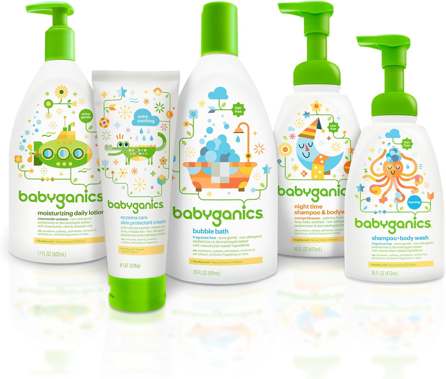 Babyganics Bubble Bath, Chamomile Verbena, 20oz, 2 Pack, Packaging May Vary: Health & Personal Care