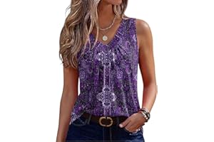 Zeagoo Womens Tank Tops 2026 Summer Sleeveless Tops V Neck Pleated Shirts Basic Tees Loose Fit Dressy Casual Trendy Clothes