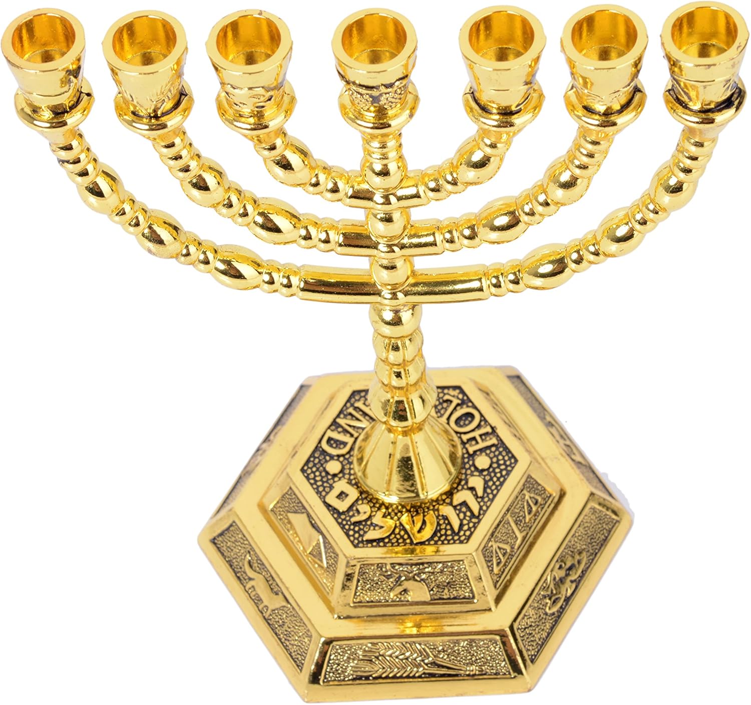 Menorah Holy Land Gift singlotat 12 Tribes of Israel Jerusalem Temple