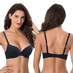 Curve Muse Women's Light Lift Add 1 Cup Push Up