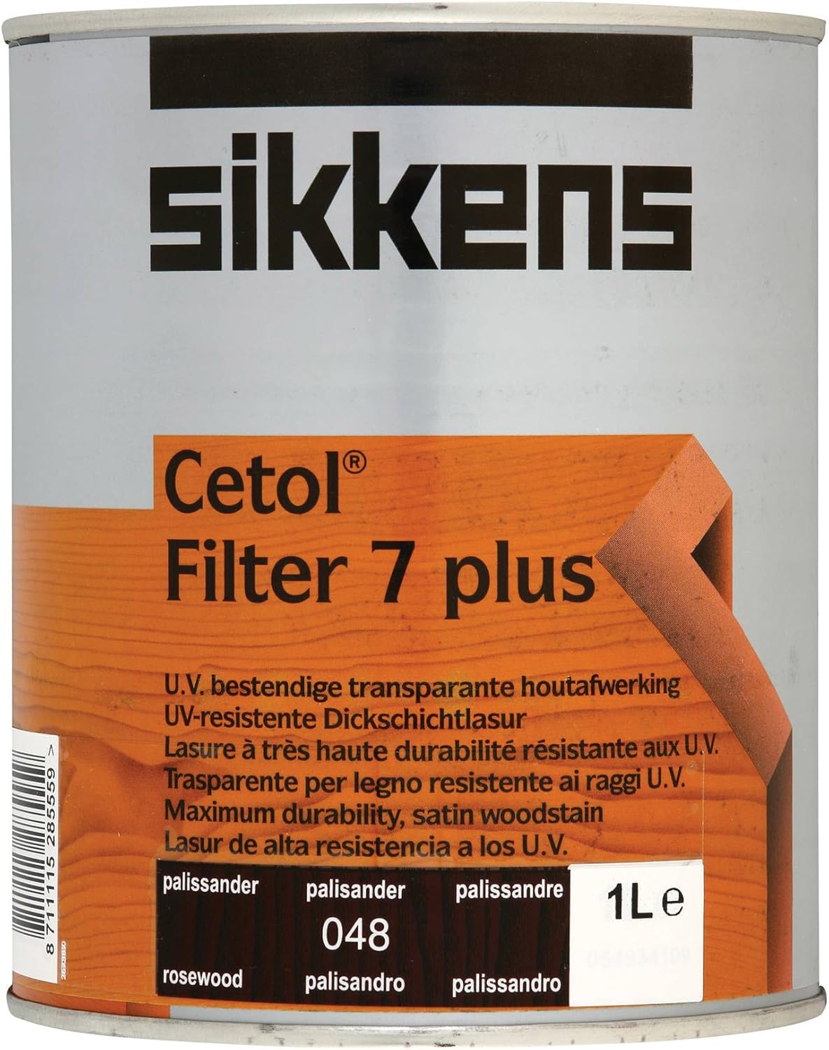 Sikkens SIKCF7PRW 1L Cetol Filter 7-Plus Translucent Woodstain Rosewood, Rosewood 1l, 1 Litre
