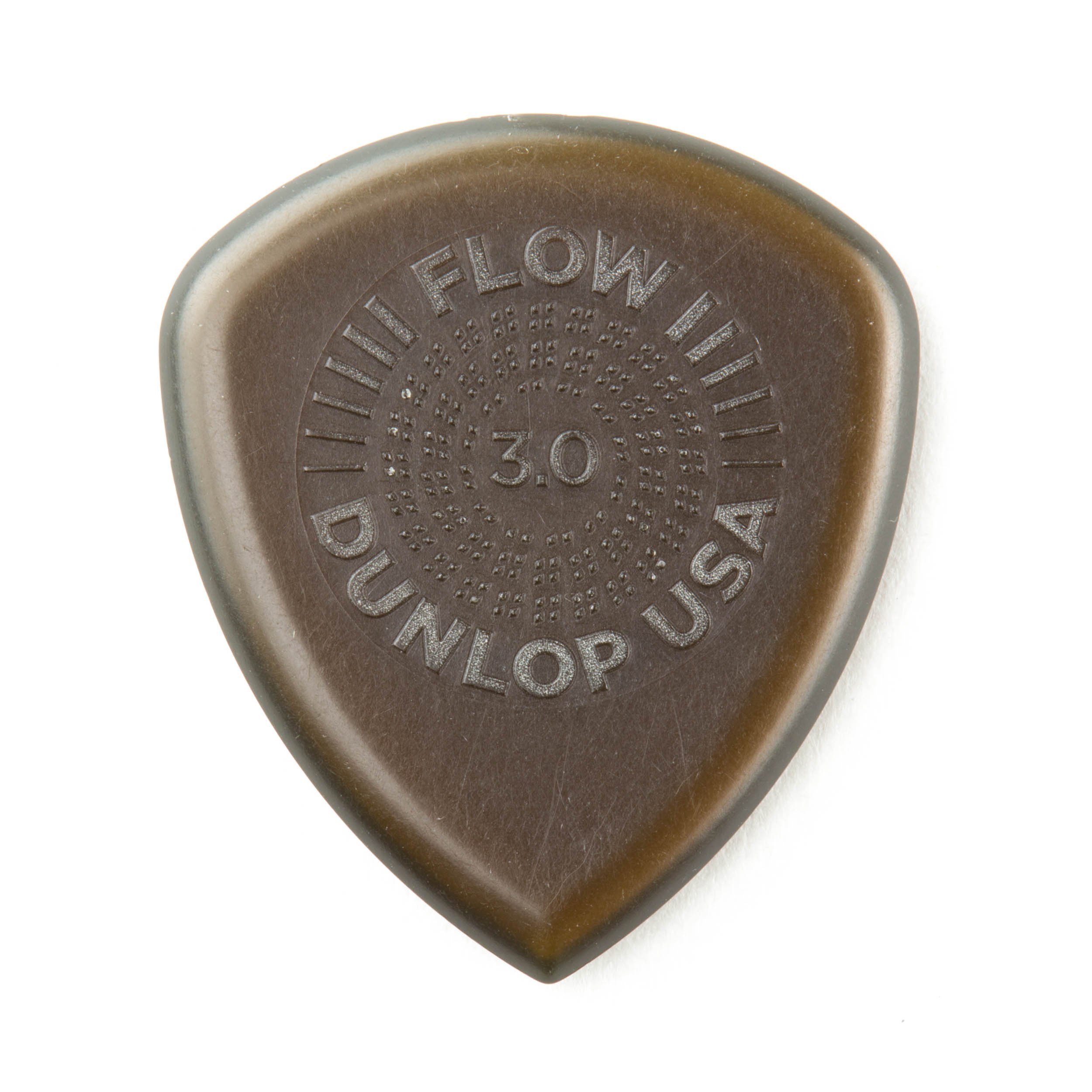 Jim Dunlop 547P3.00 Flow Jumbo Grip Picks, 3 mm, Set of 3 Pieces