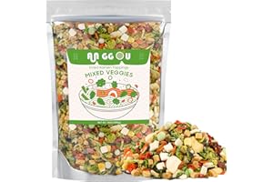 ANGGOU Classic Ramen Toppings Vegetable Mix 14oz, 12 Ingredient Dried Veggie Blend with Goji, Cabbage, Corn & Shitake etc, Non-GMO, Low Sodium for Ramen, Instant Noodles & Soup Garnish
