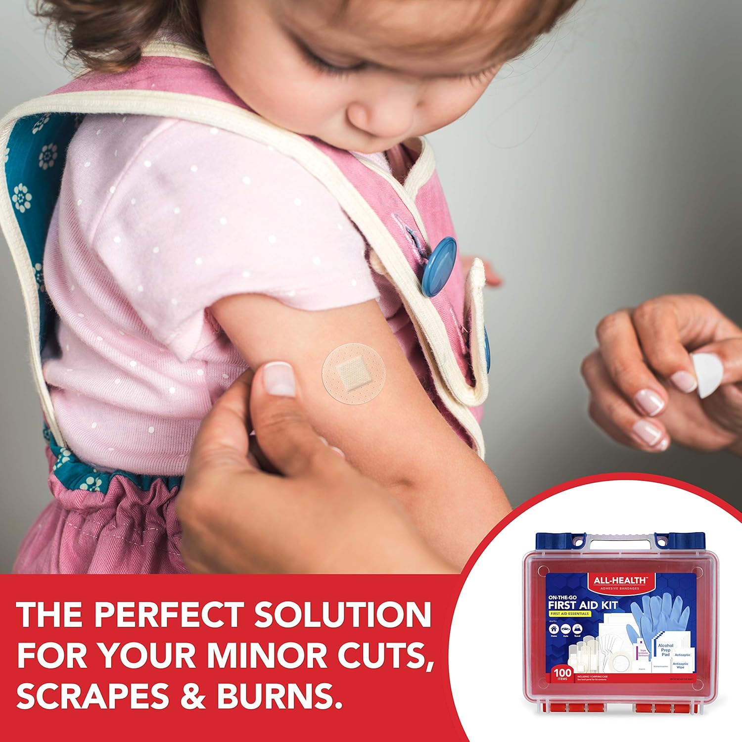 All Health First Aid Kit 100 Pieces: Health & Personal Care