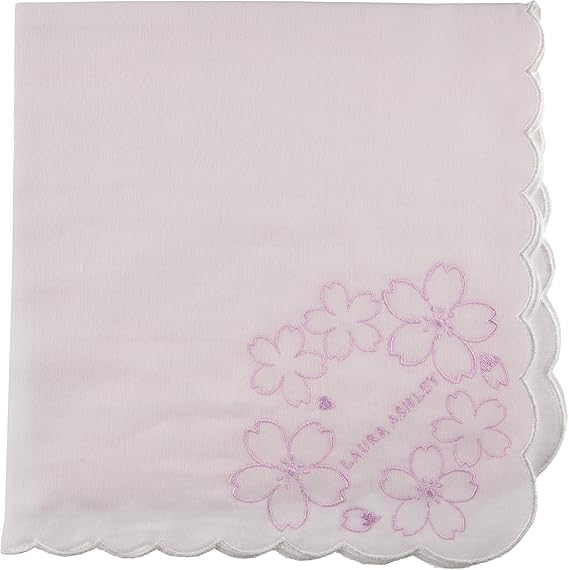 Amazon ローラ アシュレイ レディース サクラ柄 さくら Sakura ガーゼ ハンカチ c ピンク 日本 43cmx43cm Free サイズ ハンカチ バンダナ 通販