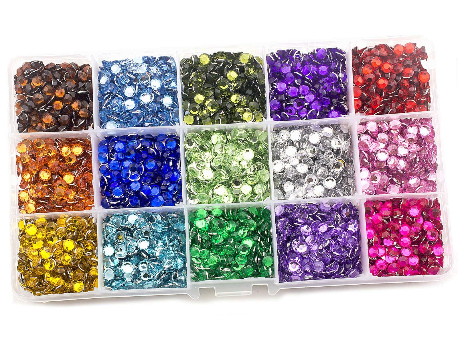 Summer-Ray 5mm Assorted Colour Rhinestones in Storage Box Set #2