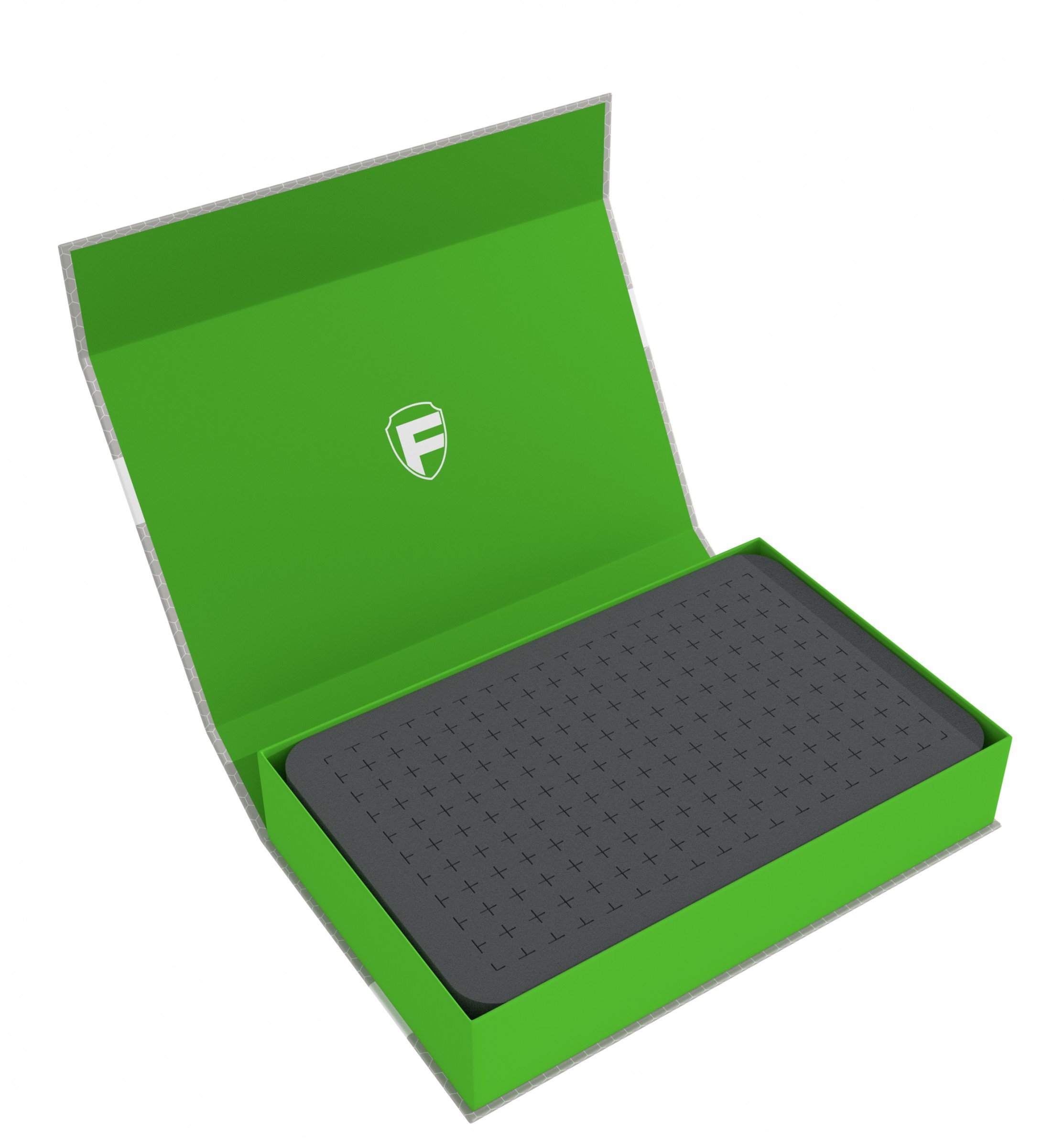 Feldherr Magnetic Box green with 40 mm pick and pluck foam compatible with custom projects