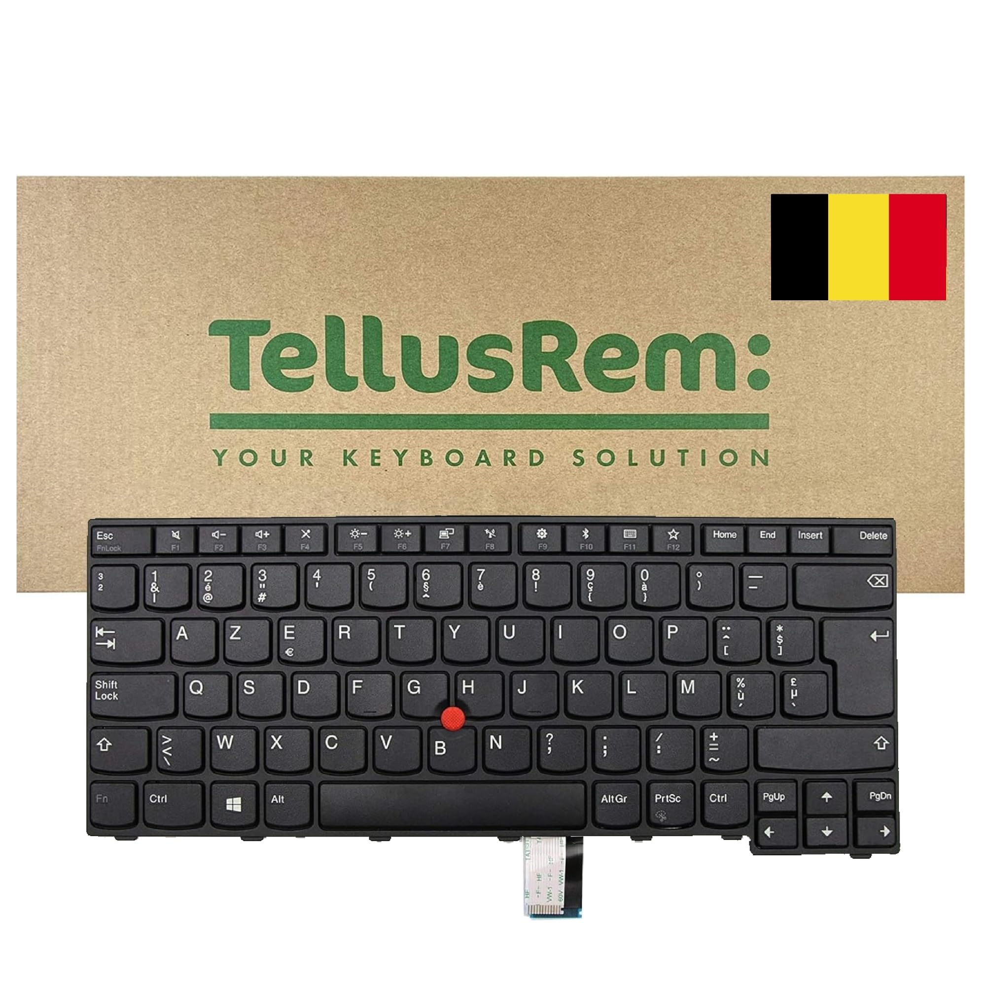 replacement Belgian non-backlit keyboard for Lenovo Thinkpad E470 E470c E475